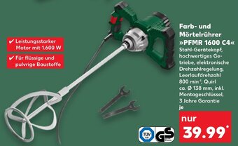 Kaufland Parkside Farb und Mörtelrührer PFMR 1600 C4 Angebot