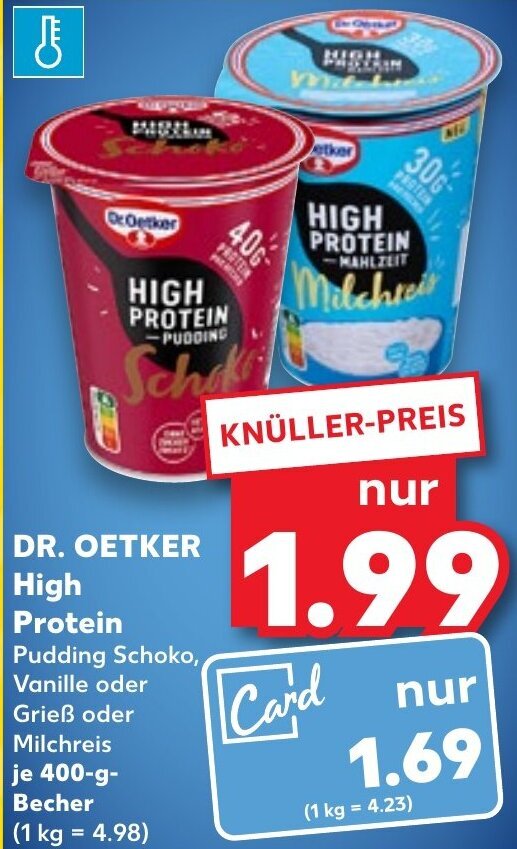 DR. OETKER High Protein 400 g Becher Angebot bei Kaufland