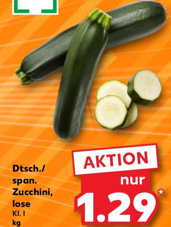 Kaufland Dtsch./ span. Zucchini lose Angebot