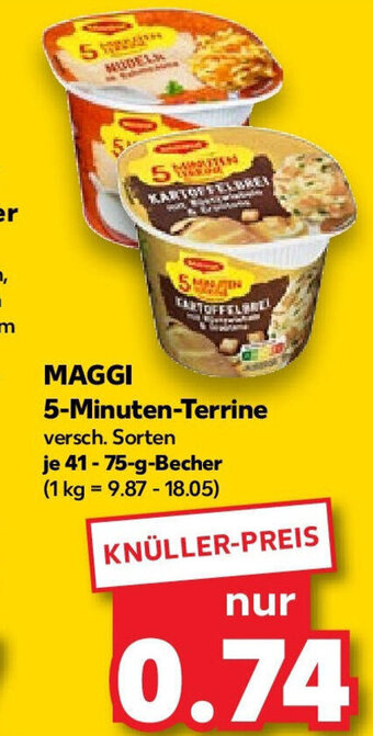 Kaufland MAGGI 5-Minuten-Terrine 41-75 g Becher Angebot