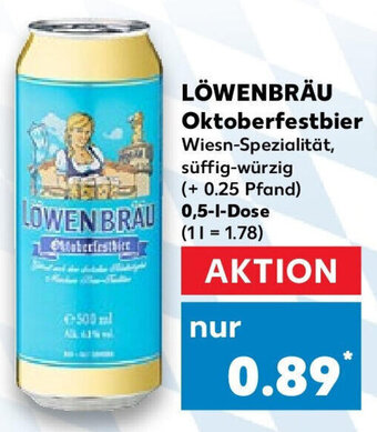 Kaufland LÖWENBRÄU Oktoberfestbier 0,5 l Dose Angebot