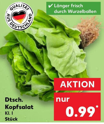 Kaufland Dtsch.  Kopfsalat Angebot