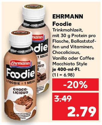 Kaufland EHRMANN Foodie 400 ml Fl. Angebot