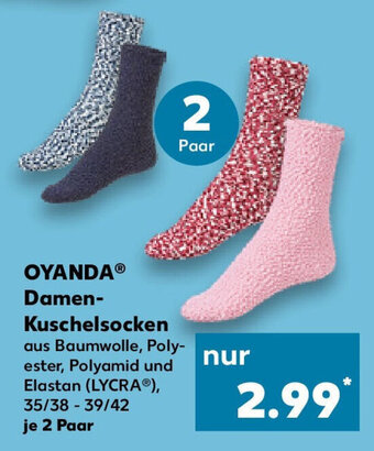 Kaufland OYANDA Damen-Kuschelsocken 35/38 - 39/42 2 Paar Angebot