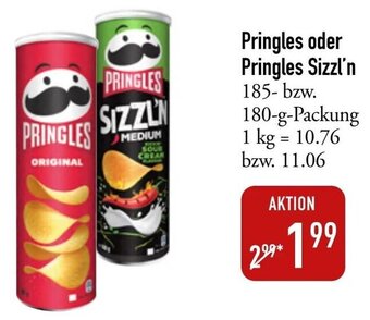 Galeria Markthalle Pringles oder Pringles Sizzl'n 185 bzw. 180 g Packung Angebot