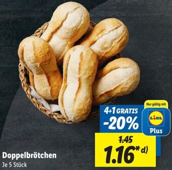 Lidl Doppelbrötchen 5 Stück Angebot