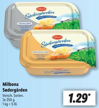 Lidl Milbona Sødergården 250 g Angebot