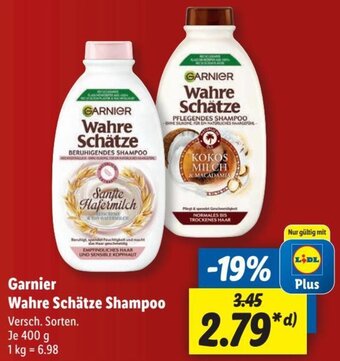 Lidl Garnier Wahre Schätze Shampoo 400 g Angebot