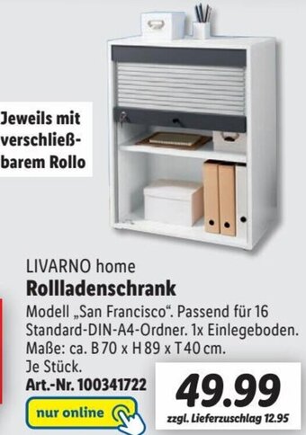 Lidl LIVARNO home Rollladenschrank Angebot