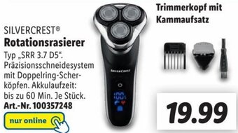 Lidl SILVERCREST Rotationsrasierer SRR 3.7 D5 Angebot