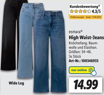 Lidl esmara High Waist-Jeans Angebot