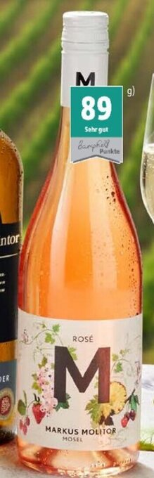 Markus Lidl 0,75 Roséwein Angebot bei L Molitor M trocken QbA, 2022, Rosé