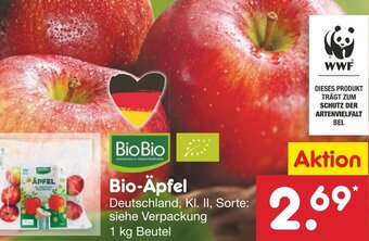 Netto Marken-Discount Bio-Äpfel 1 kg Beutel Angebot