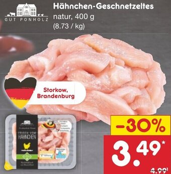 Netto Marken-Discount GUT PONHOLZ Hähnchen-Geschnetzeltes 400 g Angebot