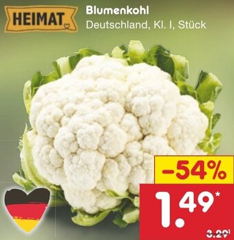 Netto Marken-Discount HEIMAT Blumenkohl Angebot
