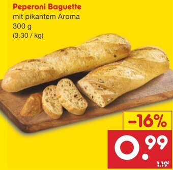 Netto Marken-Discount Peperoni Baguette 300 g Angebot