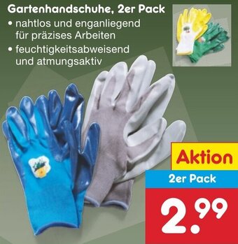 Netto Marken-Discount Gartenhandschuhe, 2er Pack Angebot