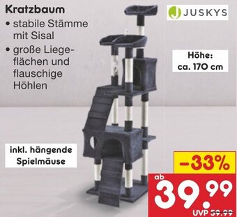 Netto Marken-Discount JUSKYS Kratzbaum Angebot