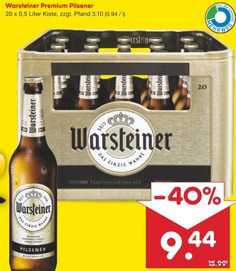 Netto Marken-Discount Warsteiner Premium Pilsener 20 x 0,5 Liter Kiste Angebot