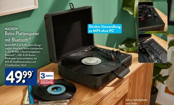 Aldi Nord MAGINON Retro-Plattenspieler mit Bluetooth Angebot