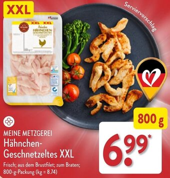 Aldi Nord MEINE METZGEREI Hähnchen-Geschnetzeltes XXL 800 g Angebot