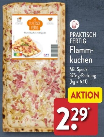 Aldi Nord PRAKTISCH FERTIG Flammkuchen 375 g Packung Angebot