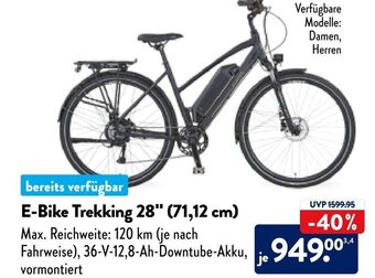 Aldi Nord Prophete E-Bike Trekking 28" (71,12 cm) Angebot