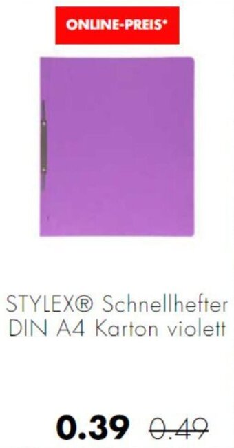 Mäc Geiz STYLEX Schnellhefter DIN A4 Karton violett Angebot