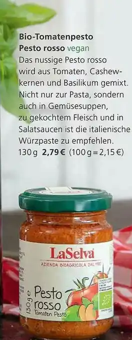 Alnatura Bio-tomatenpesto Pesto Rosso Vegan Angebot