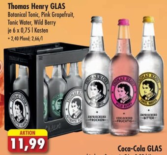 Lösch Depot Thomas Henry Botanical Tonic, Pink Grapefruit, Tonic Water, Wild Berry 6*750ml Angebot