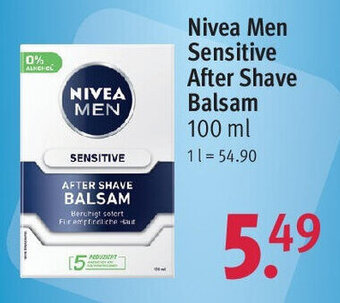 Rossmann Nivea Men Sensitive After Shave Balsam 100 ml Angebot