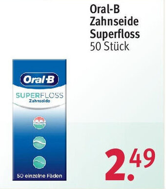 Rossmann Oral-B Zahnseide Superfloss 50 Stück Angebot