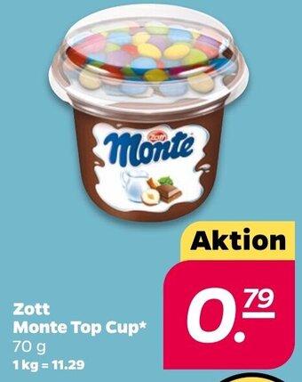 NETTO Zott Monte Top Cup 70 g Angebot