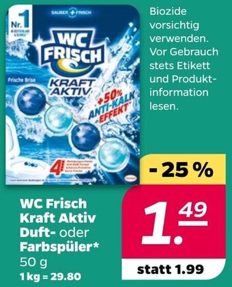 NETTO WC Frisch Kraft Aktiv Duft oder Farbspüler 50 g Angebot