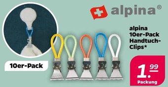 NETTO alpina 10er-Pack Handtuch Clips Angebot