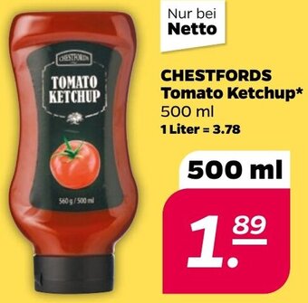 NETTO CHESTFORDS Tomato Ketchup 500 ml Angebot
