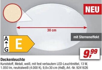 toom Baumarkt Deckenleuchte Angebot