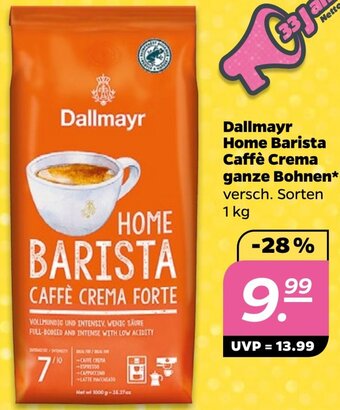 NETTO Dallmayr Home Barista Caffè Crema ganze Bohnen 1 kg Angebot