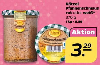 NETTO Rätzel Pfannenschmaus rot oder weiß 370 g Angebot