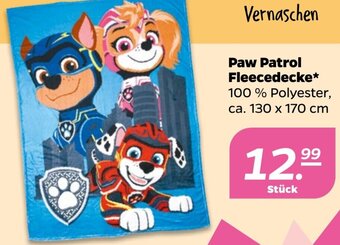 NETTO Paw Patrol Fleecedecke Angebot