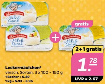 NETTO Leckermäulchen 3x100-150 g Angebot