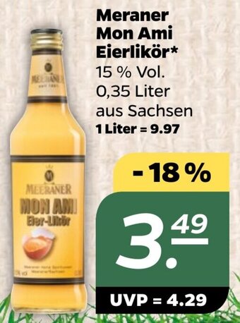 NETTO Meraner Mon Ami Eierlikör 0,35 Liter Angebot