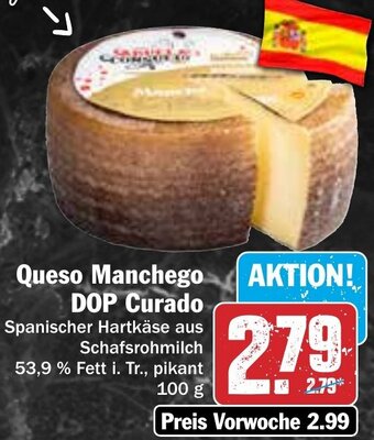 Hit Queso Manchego DOP Curado 100 g Angebot