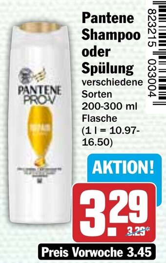 Hit Pantene Shampoo oder Spülung 200-300 ml Flasche Angebot