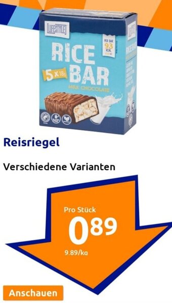 Action Reisriegel Angebot