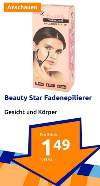 Action Beauty Star Fadenepilierer Angebot