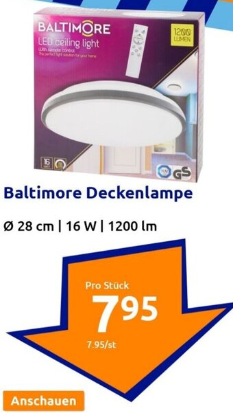 Action Baltimore Deckenlampe Angebot