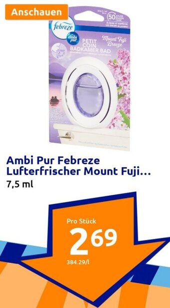 Action Ambi Pur Febreze Lufterfrischer Mount Fuji 7,5 ml Angebot