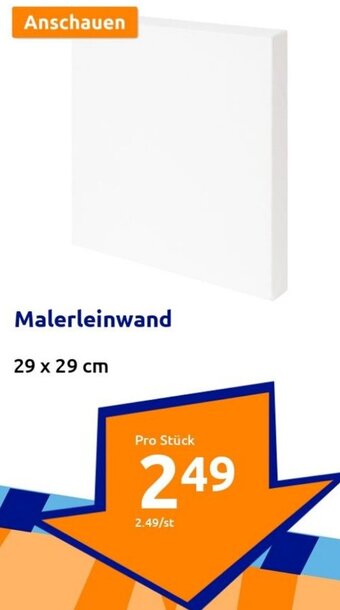 Action Malerleinwand 29x29 cm Angebot