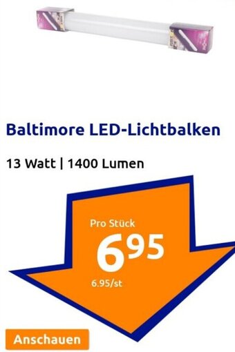 Action Baltimore LED-Lichtbalken 13 Watt | 1400 Lumen Angebot